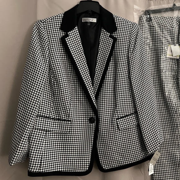 NWT Kasper Houndstooth Blazer - Picture 7 of 9